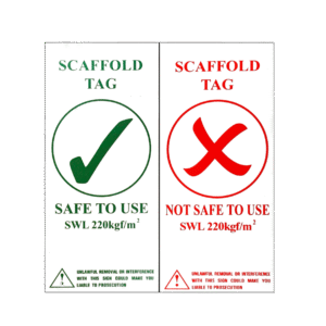SCAFFOLDING TAG